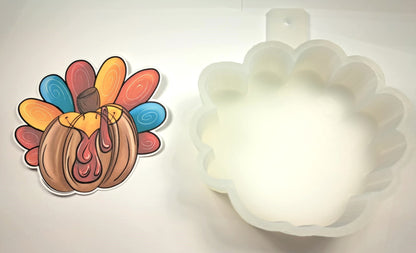 Turkey Pumpkin Cardstock Silicone Mold, Aroma Bead Molds, Premium Cardstock Images