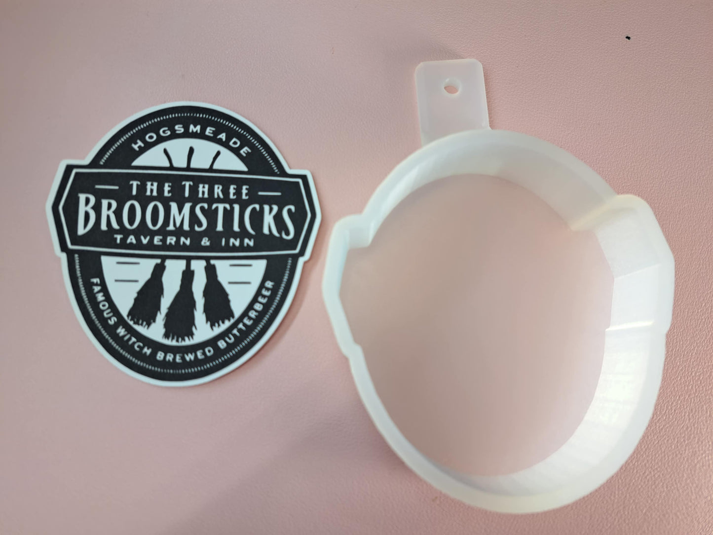 Three Broomsticks Sign - Harry Potter Movie Inspired Cardstock Silicone Mold, Aroma Bead Molds, Freshies, Premium Cardstock Images