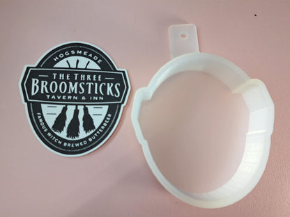 Three Broomsticks Sign - Harry Potter Movie Inspired Cardstock Silicone Mold, Aroma Bead Molds, Freshies, Premium Cardstock Images
