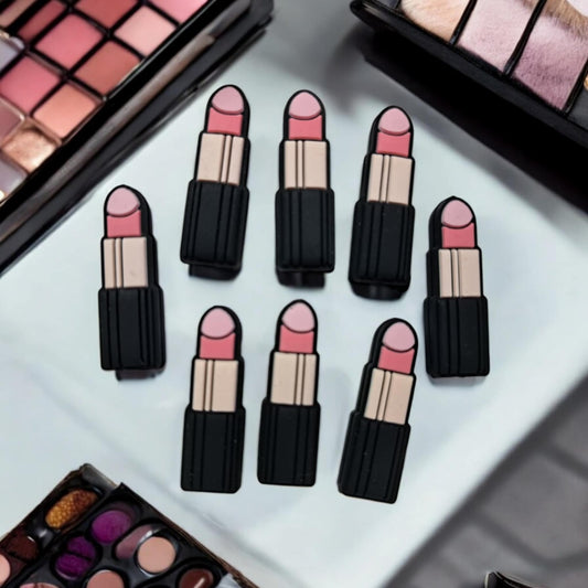 Pink Lipstick Silicone Focal Bead