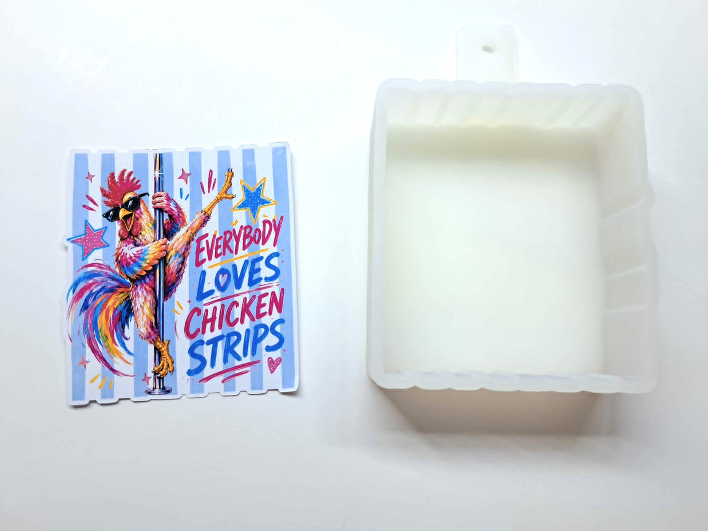 Everybody Loves Chicken Strips Cardstock Silicone Mold, Aroma Bead Molds, Premium Cardstock Images