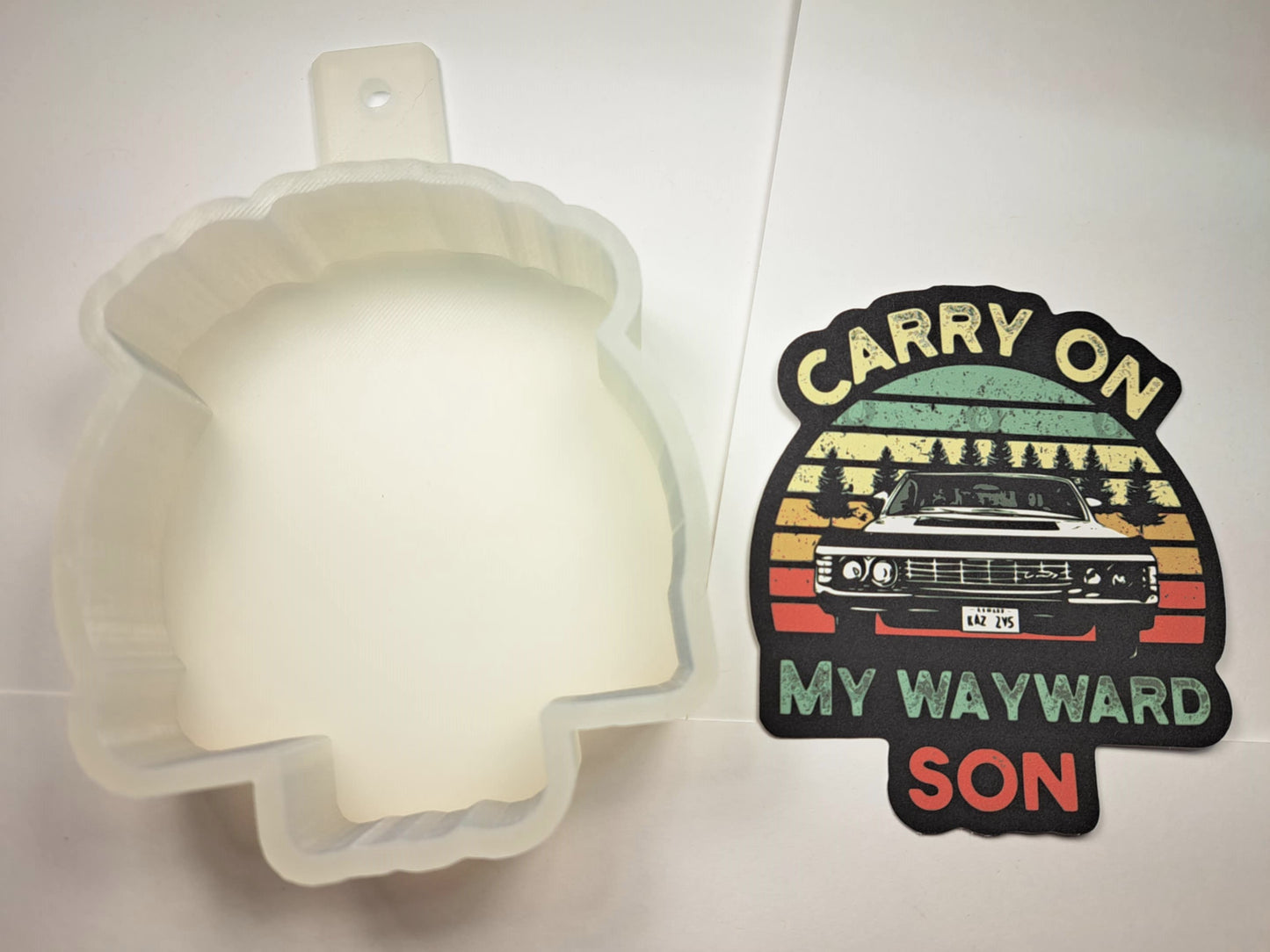 Winchesters: Wayward Son Large Cardstock Silicone Mold, Aroma Bead Molds, Premium Cardstock Images