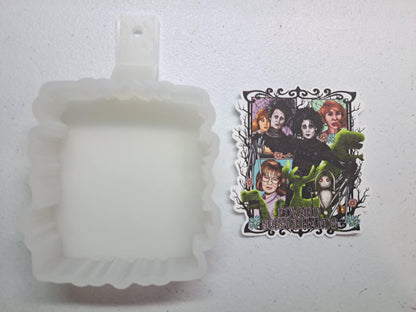Edward Scissorhands Group - Movie Inspired Cardstock Silicone Mold, Aroma Bead Molds, Premium Cardstock Image