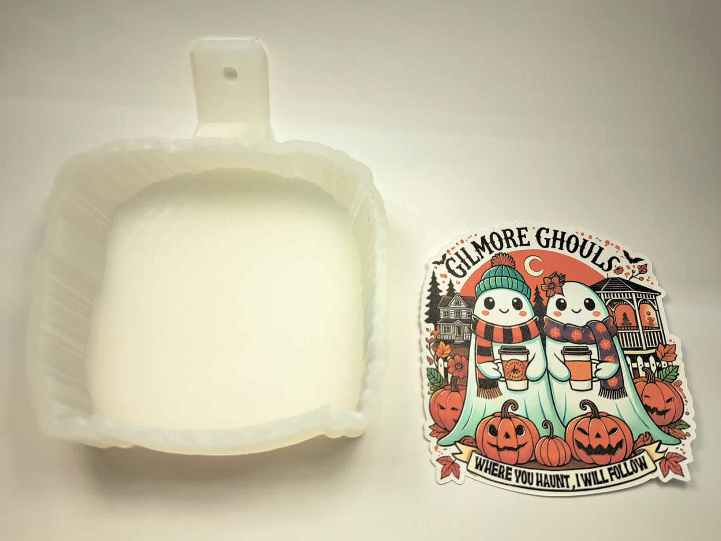 Gilmore Ghouls Cardstock Silicone Mold, Aroma Bead Molds, Car Freshies, Premium Cardstock Images