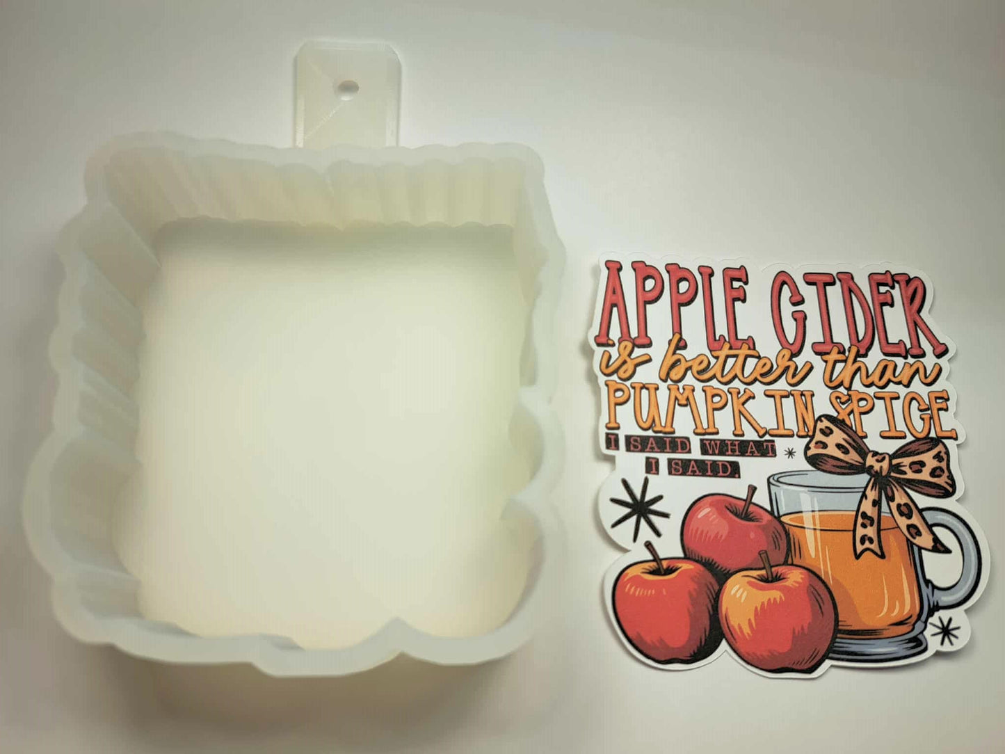 Apple Cider Is Better Cardstock Silicone Mold, Aroma Bead Molds, Premium Cardstock Images