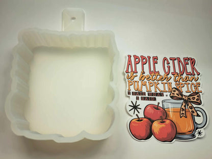 Apple Cider Is Better Cardstock Silicone Mold, Aroma Bead Molds, Premium Cardstock Images