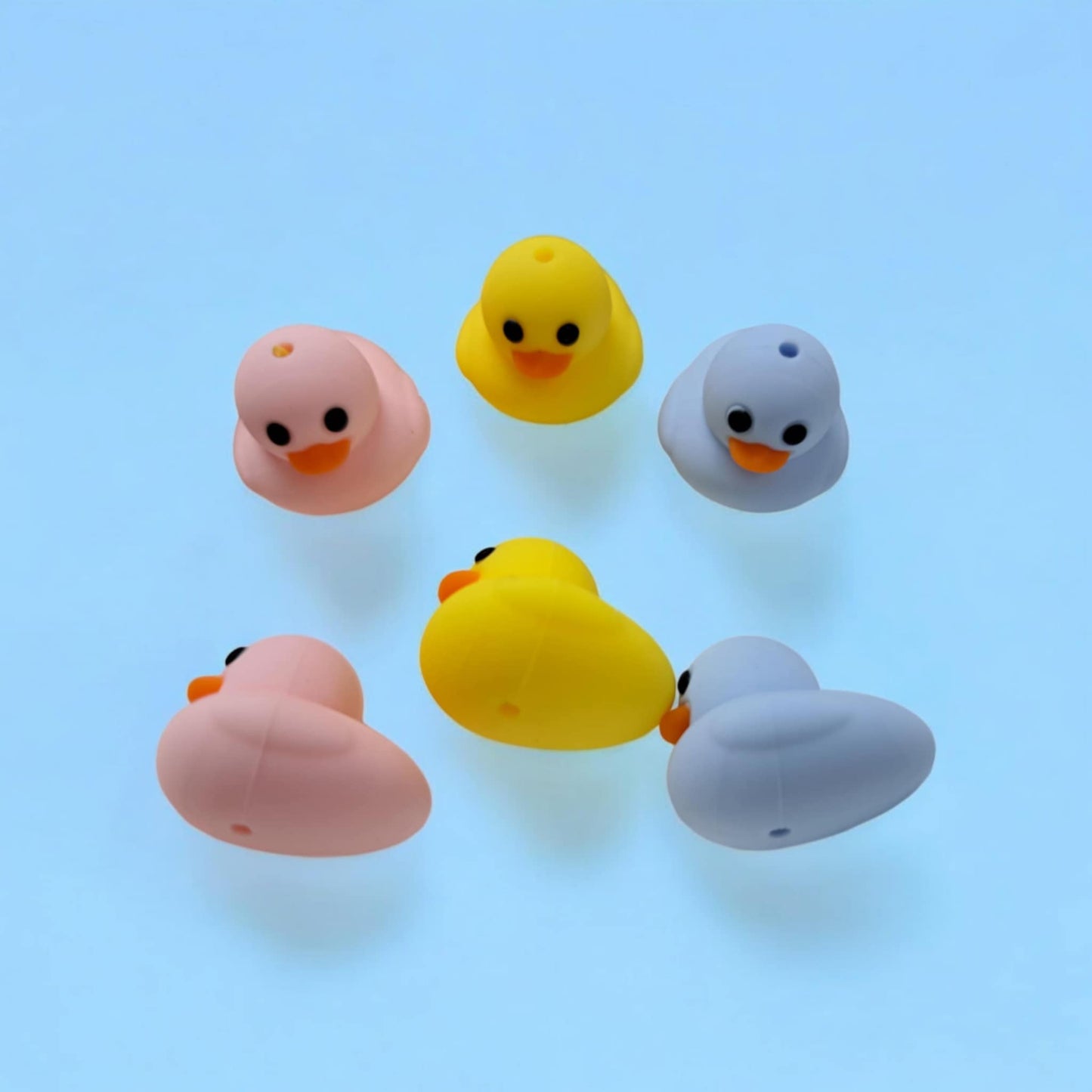 3D Rubber Duck Silicone Focal Bead