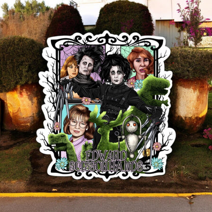 Edward Scissorhands Group - Movie Inspired Cardstock Silicone Mold, Aroma Bead Molds, Premium Cardstock Image