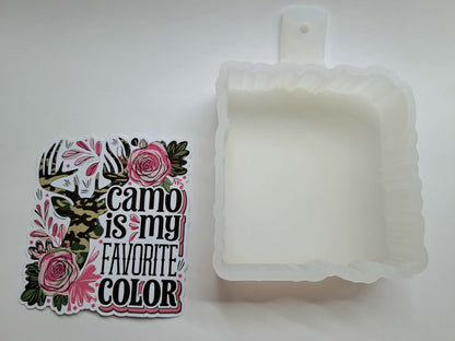 Camo Is My Favorite Color Cardstock Silicone Mold for Aroma Bead Molds, Premium Cardstock Images