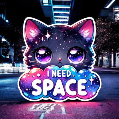 I Need Space Cute Kitty Cardstock Silicone Mold, Aroma Bead Molds, Premium Cardstock Images