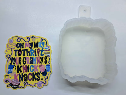 Thrifting Knick Knacks Cardstock Silicone Mold, Aroma Bead Molds, Premium Cardstock Images