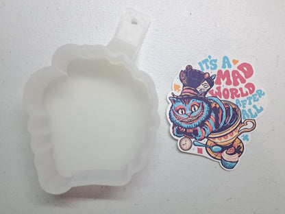 Cheshire Cat: It's a Mad World After All Cardstock Silicone Mold, Aroma Bead Molds, Premium Cardstock Images