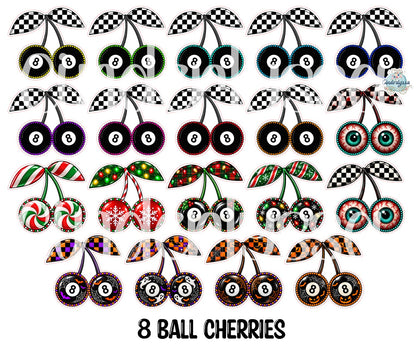 8 Ball Cherries Cardstock Silicone Mold, Aroma Bead Molds, Premium Cardstock Images