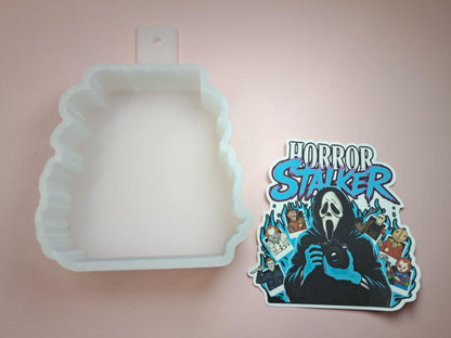 Horror Stalker Cardstock Silicone Mold, Aroma Bead Molds, Premium Cardstock Images