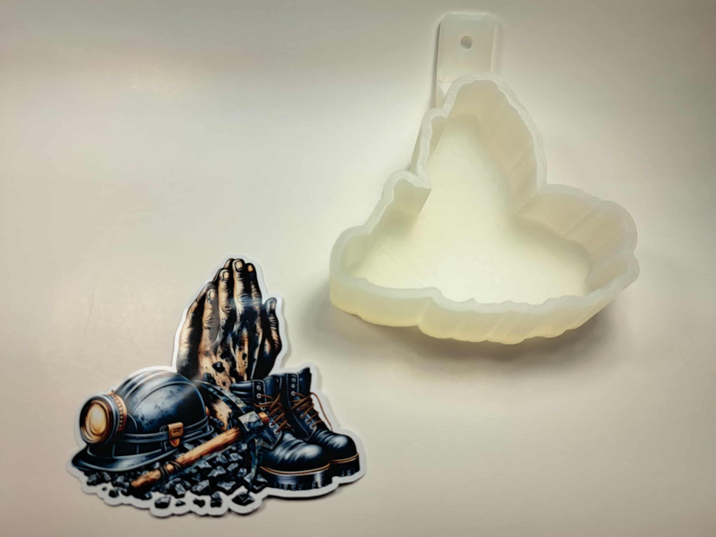 Coal Miner Cardstock Silicone Mold, Aroma Bead Molds, Premium Cardstock Images