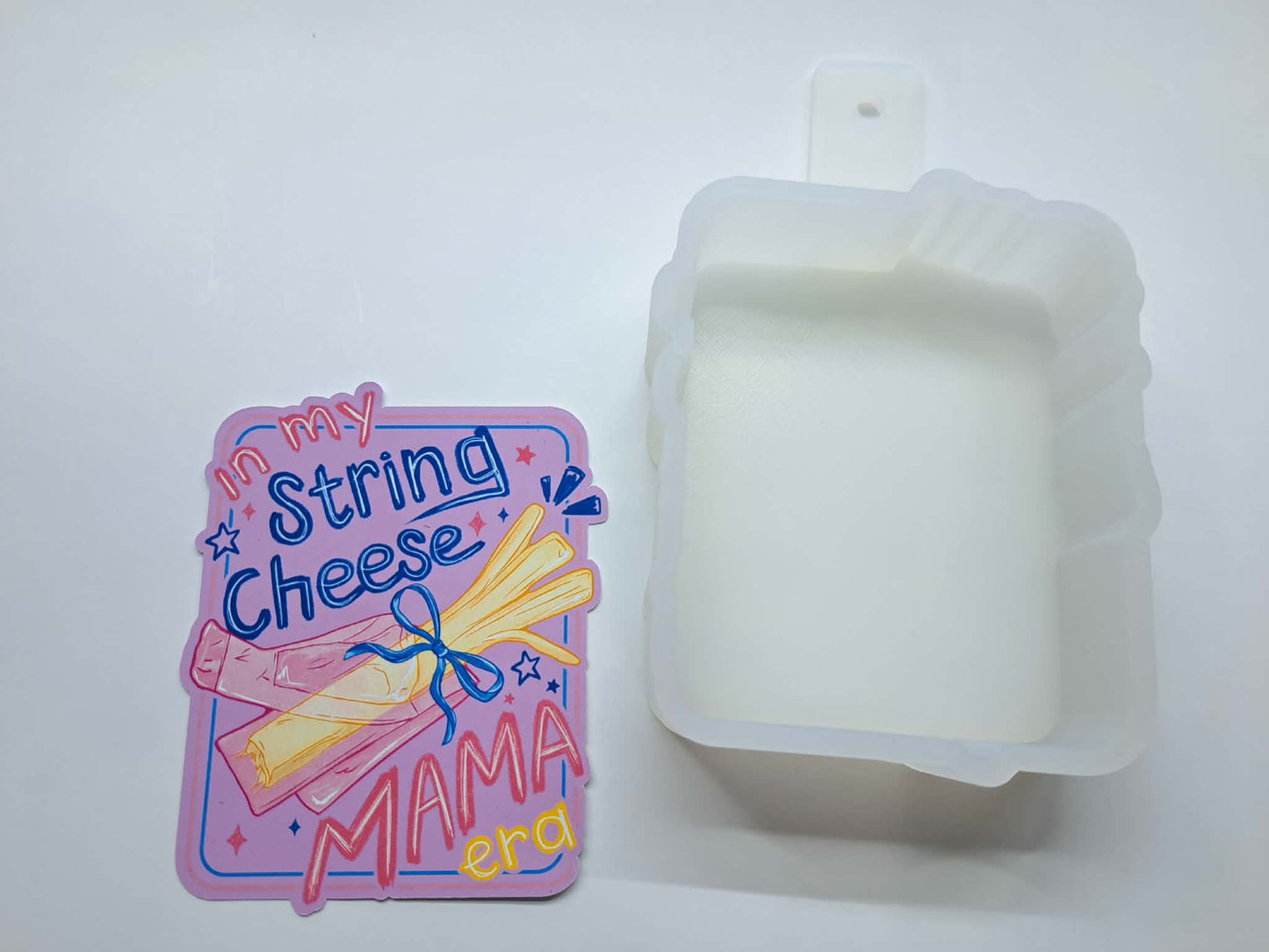 In My String Cheese Mama Era Cardstock Silicone Mold, Aroma Bead Molds, Premium Cardstock Images