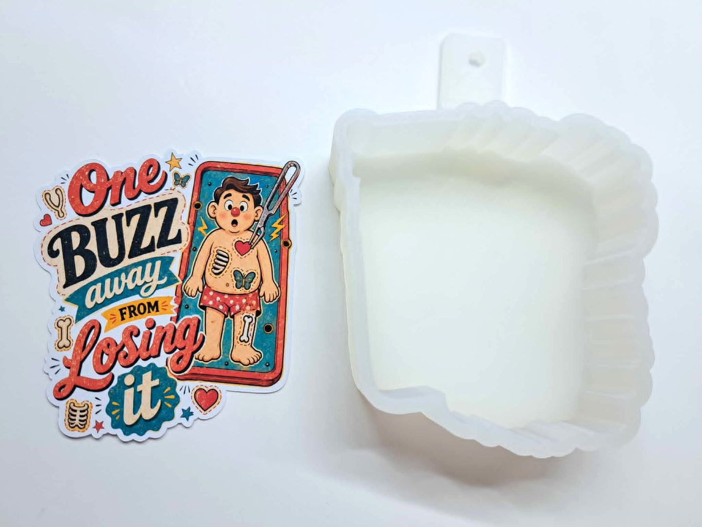 One Buzz Away Cardstock Silicone Mold, Aroma Bead Molds, Premium Cardstock Images