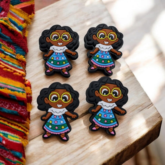Mirabel (Dark Skin) Madrigal Full Body Silicone Focal Bead