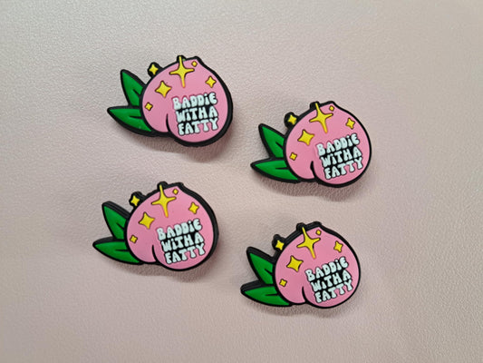 Peach: Baddie With A Fatty Silicone Focal Bead