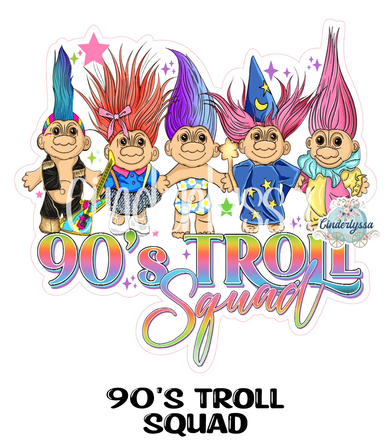90's Troll Squad Cardstock Silicone Mold, for Aroma Bead Molds, Premium Cardstock Images