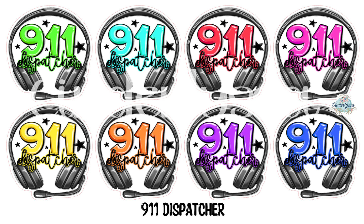 911 Dispatcher: Headset Cardstock Silicone Mold, Aroma Bead Molds, Car Air Freshener Mold, Premium Cardstock Images