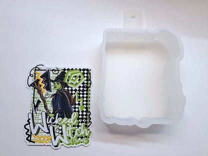 Retro Preppy Disney Villians Wicked Witch Cardstock Silicone Mold, Aroma Bead Molds, Premium Cardstock Images