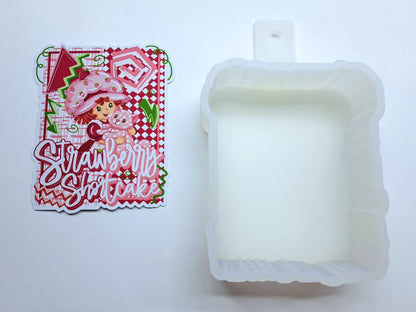 Retro Character Strawberry Shortcake Cardstock Silicone Mold, Aroma Bead Molds, Premium Cardstock Images