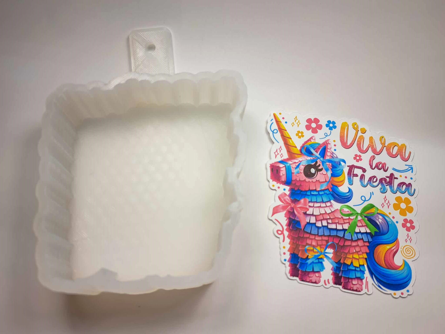 Viva La Fiesta Piñata Cardstock Silicone Mold, Aroma Bead Molds, Car Freshies, Premium Cardstock Images