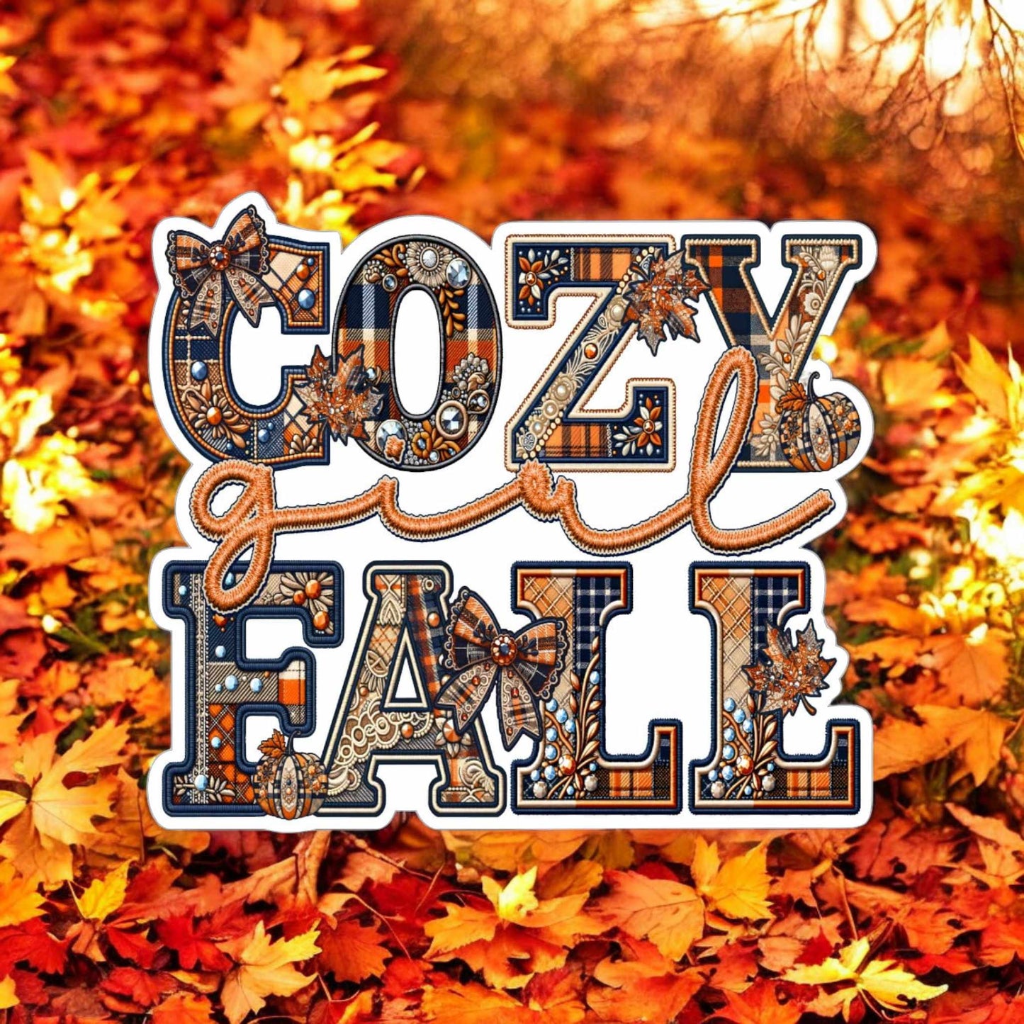 Cozy Fall Girl Cardstock Silicone Mold, Aroma Bead Molds, Car Freshies, Premium Cardstock Images