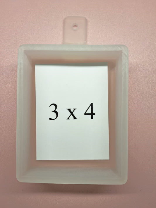 Rectangle: 3x4 inch Cardstock/Picture With 0.25 inch Curved Edge Cardstock Silicone Mold, Aroma Bead Molds