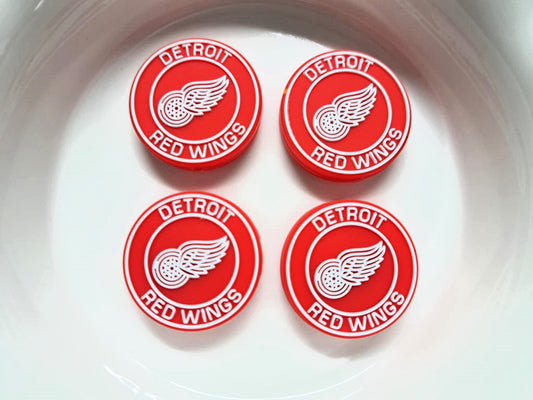 Detroit Red Wings Logo - Hockey Team Silicone Focal Bead