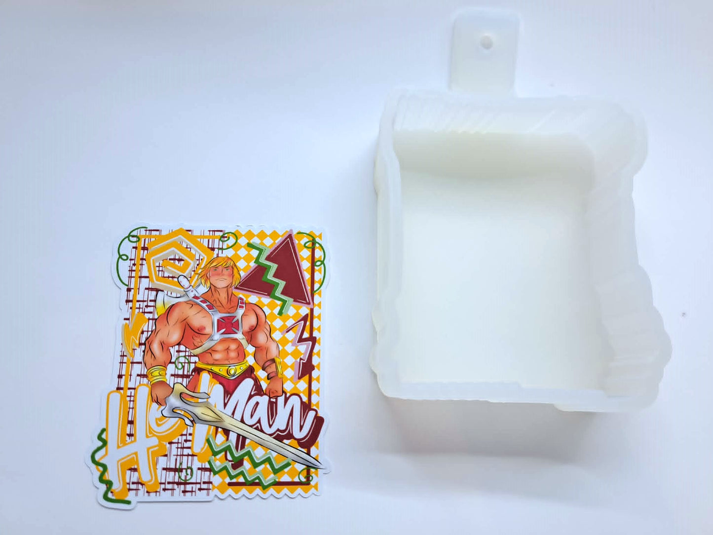 Retro Character He-Man Cardstock Silicone Mold, Aroma Bead Molds, Premium Cardstock Images