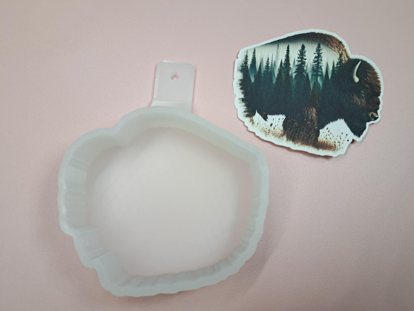 Scenic Bison Cardstock Silicone Mold, Aroma Bead Molds, Premium Cardstock Images
