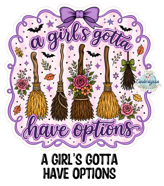 A Girl's Gotta Have Options Cardstock Silicone Mold, Aroma Bead Molds, Premium Cardstock Images