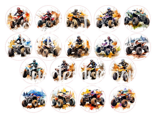3 inch Round ATV Watercolor Cardstock Only for freshies: Aroma Bead Molds, Premium Cardstock Images