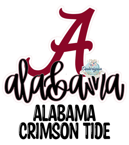 Alabama Crimson Tide Cardstock Silicone Mold, Aroma Bead Molds, Premium Cardstock Images