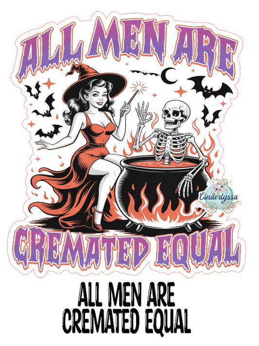 All Men Are Cremated Equal Cardstock Silicone Mold, Aroma Bead Molds, Premium Cardstock Images