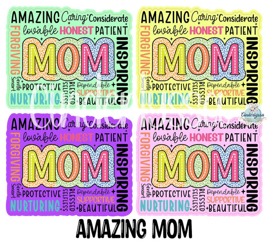 Amazing Mom Cardstock Silicone Mold, Aroma Bead Molds, Premium Cardstock Images