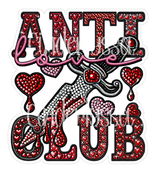 Anti Love Club Cardstock Silicone Mold, Aroma Bead Molds, Premium Cardstock Images