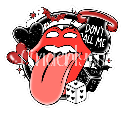 Anti Love Don't Call Me Valentine Cardstock Silicone Mold, Aroma Bead Molds