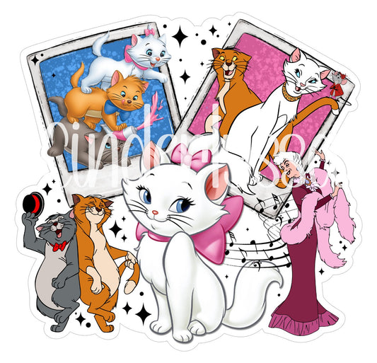 Aristocats Collage Cardstock Silicone Mold, Aroma Bead Molds, Premium Cardstock Images