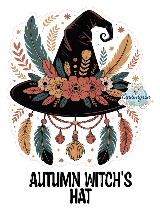 Autumn Witch's Hat Cardstock Silicone Mold, Aroma Bead Molds, Premium Cardstock Images