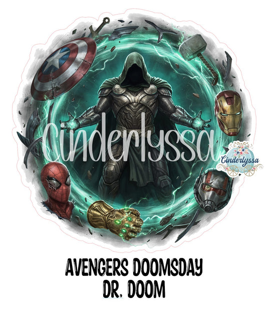 Avengers Doomsday Dr. Doom Cardstock Silicone Mold, Aroma Bead Molds, Premium Cardstock Images