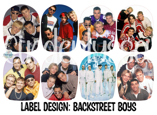 Label Design: Backstreet Boys Mix Cardstock Silicone Mold, Aroma Bead Molds, Car Freshies, Premium Cardstock Images