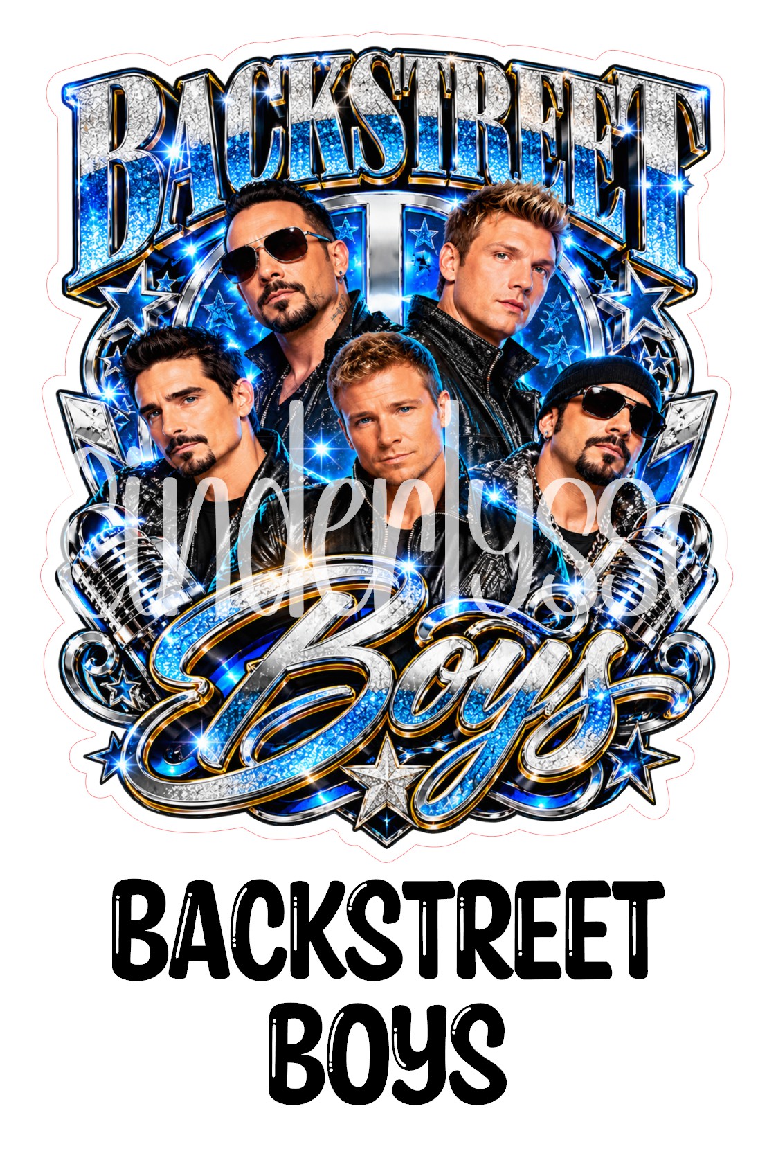 Backstreet Boys Cardstock Silicone Mold, Aroma Bead Molds, Premium Cardstock Images