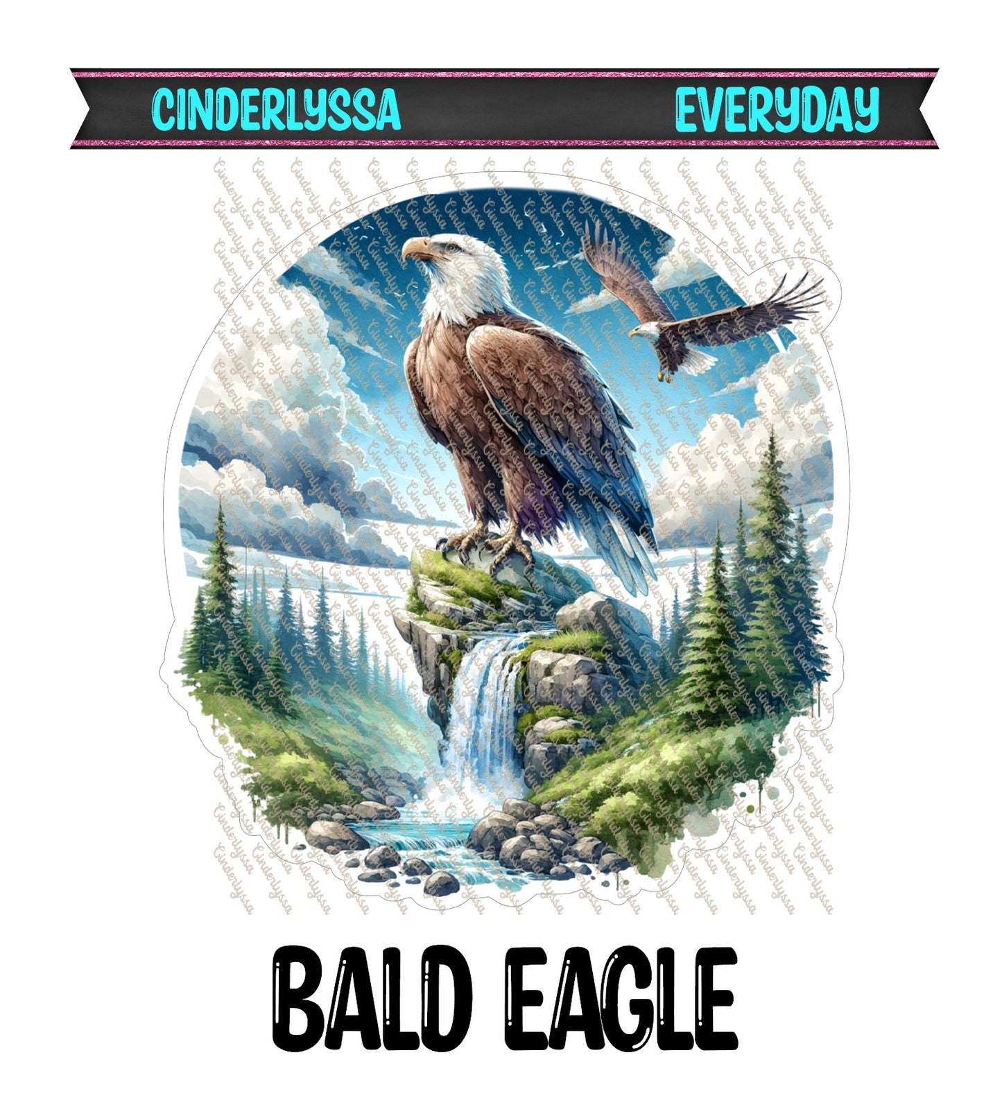 Bald Eagle Cardstock Silicone Mold, Aroma Bead Molds, Premium Cardstock Images