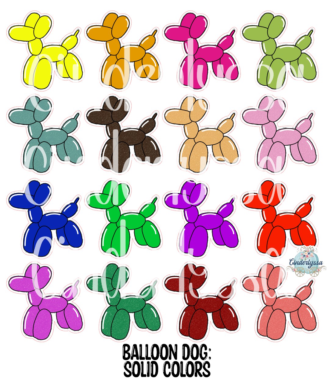 Balloon Dog Cardstock Silicone Mold, Aroma Bead Molds, Premium Cardstock Images