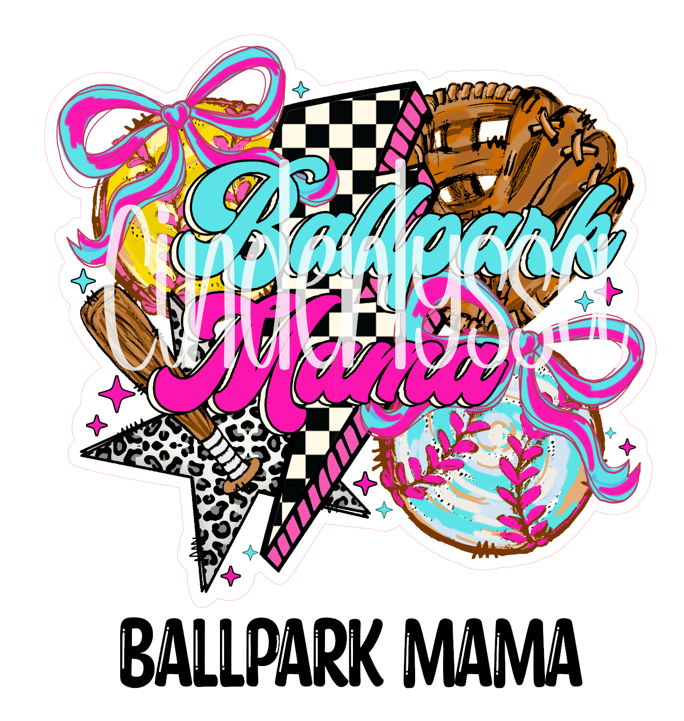 Ballpark Mama - Baseball & Softball Cardstock Silicone Mold, Aroma Bead Molds, Car Freshie Mold, Premium Cardstock Images