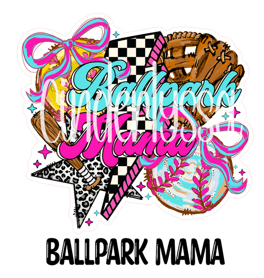 Ballpark Mama - Baseball & Softball Cardstock Silicone Mold, Aroma Bead Molds, Car Freshie Mold, Premium Cardstock Images