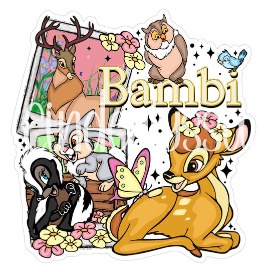 Bambi Collage Cardstock Silicone Mold, Aroma Bead Molds, Premium Cardstock Images